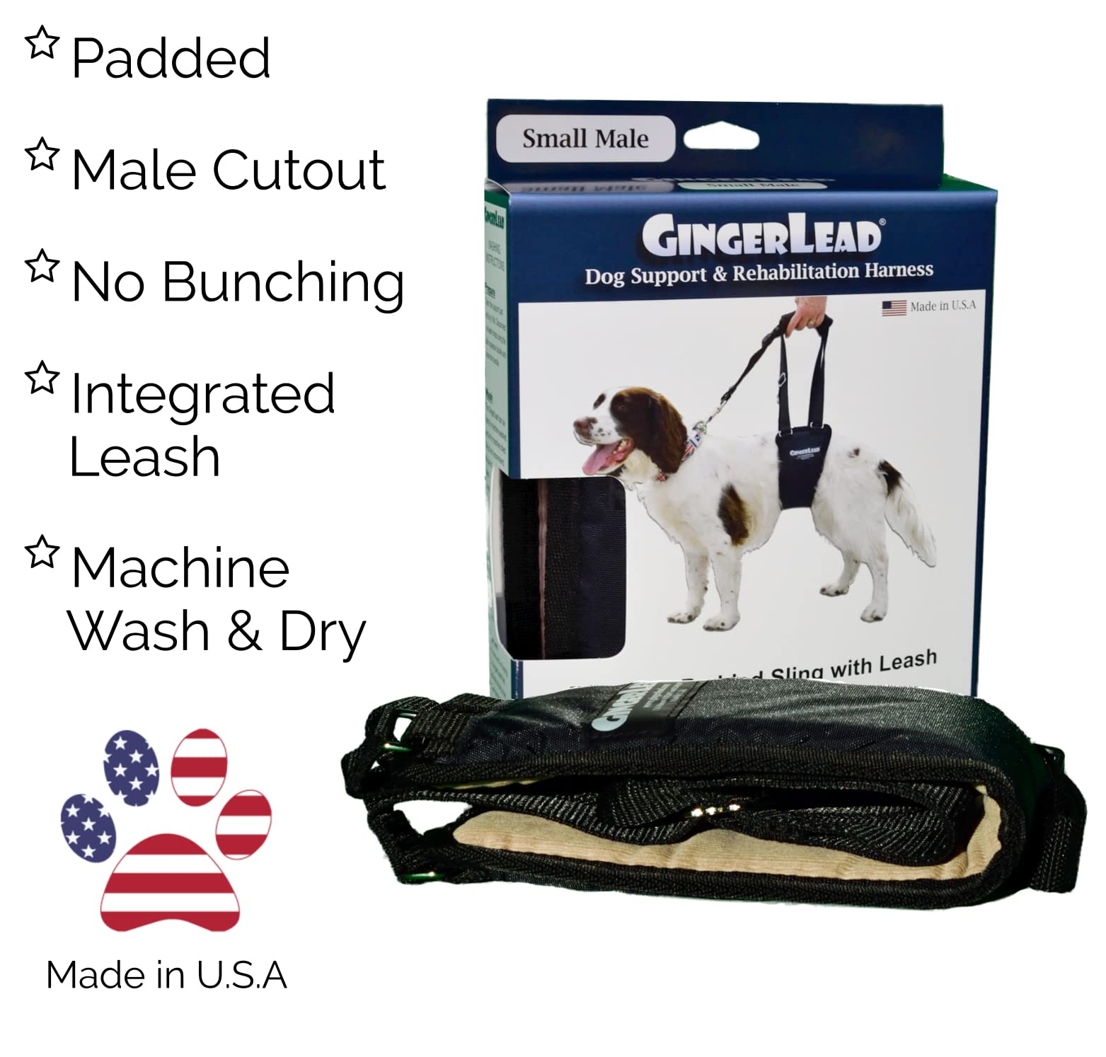 GingerLead close-up reveals padded comfort and corduroy lining.