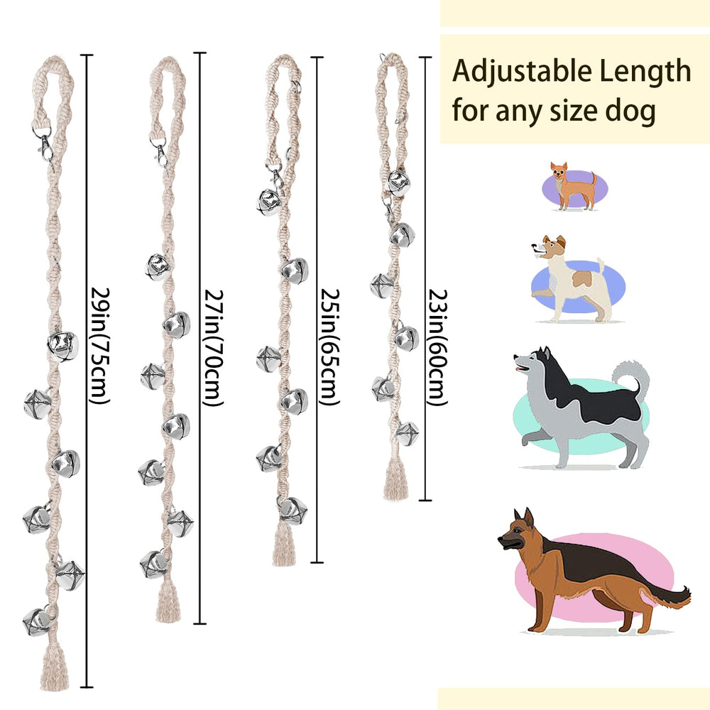 GINIDEAR handmade rope bells offer durable, attractive training.