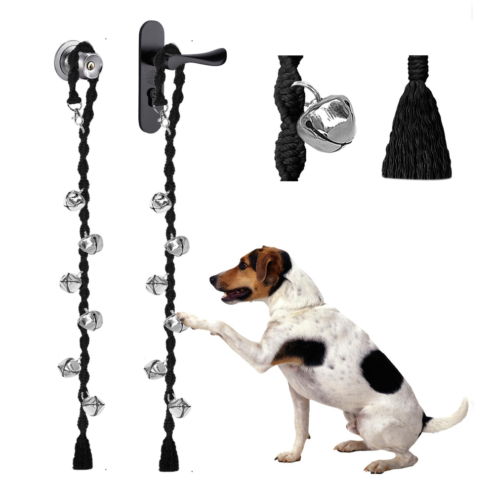 GINIDEAR twisted rope dog bells pair for door training at home