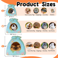 Ginidear Guinea Pig Bed dimensions illustrate roomy space for small pets.