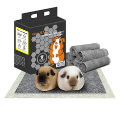 GINIDEAR charcoal odor control liner for guinea pig enclosure, keeping the space fresher.