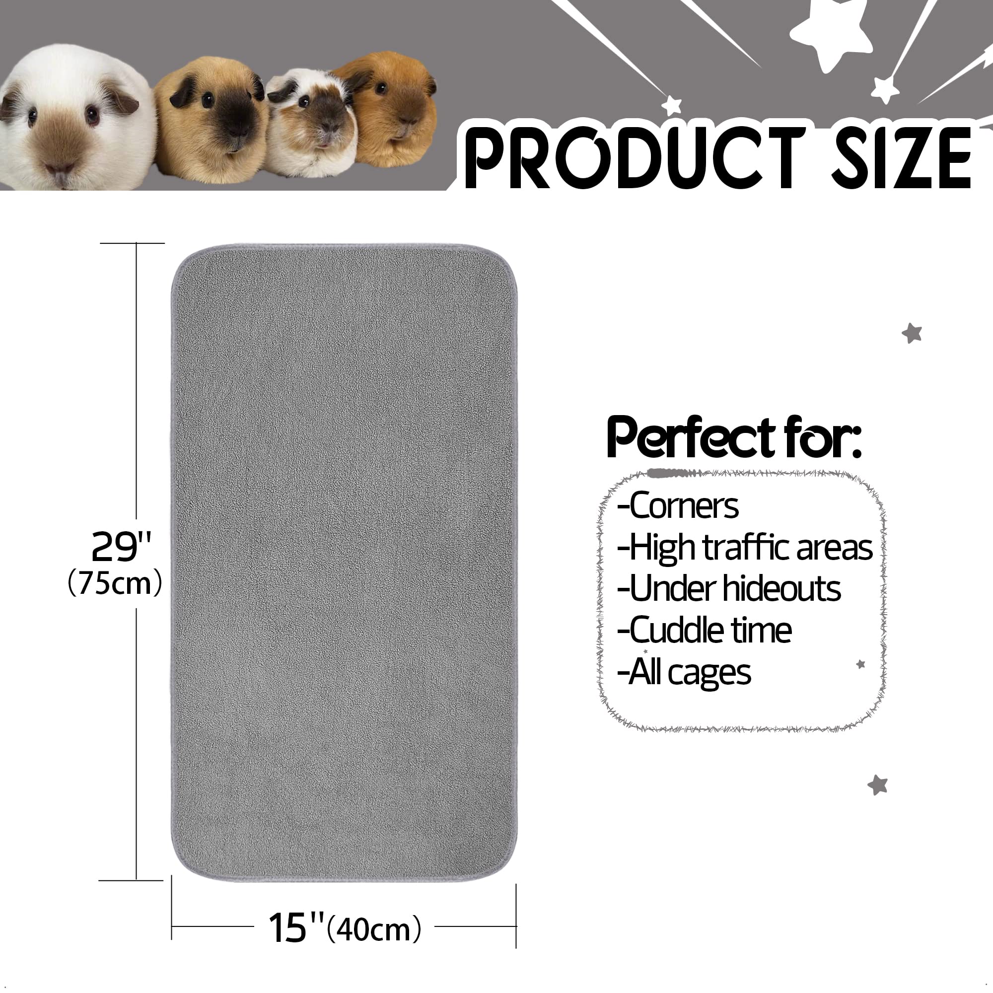 GINIDEAR waterproof bottom protects cages and floors from leaks.