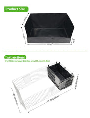 GINIDEAR waterproof cage liner simplifies cleaning after playtime
