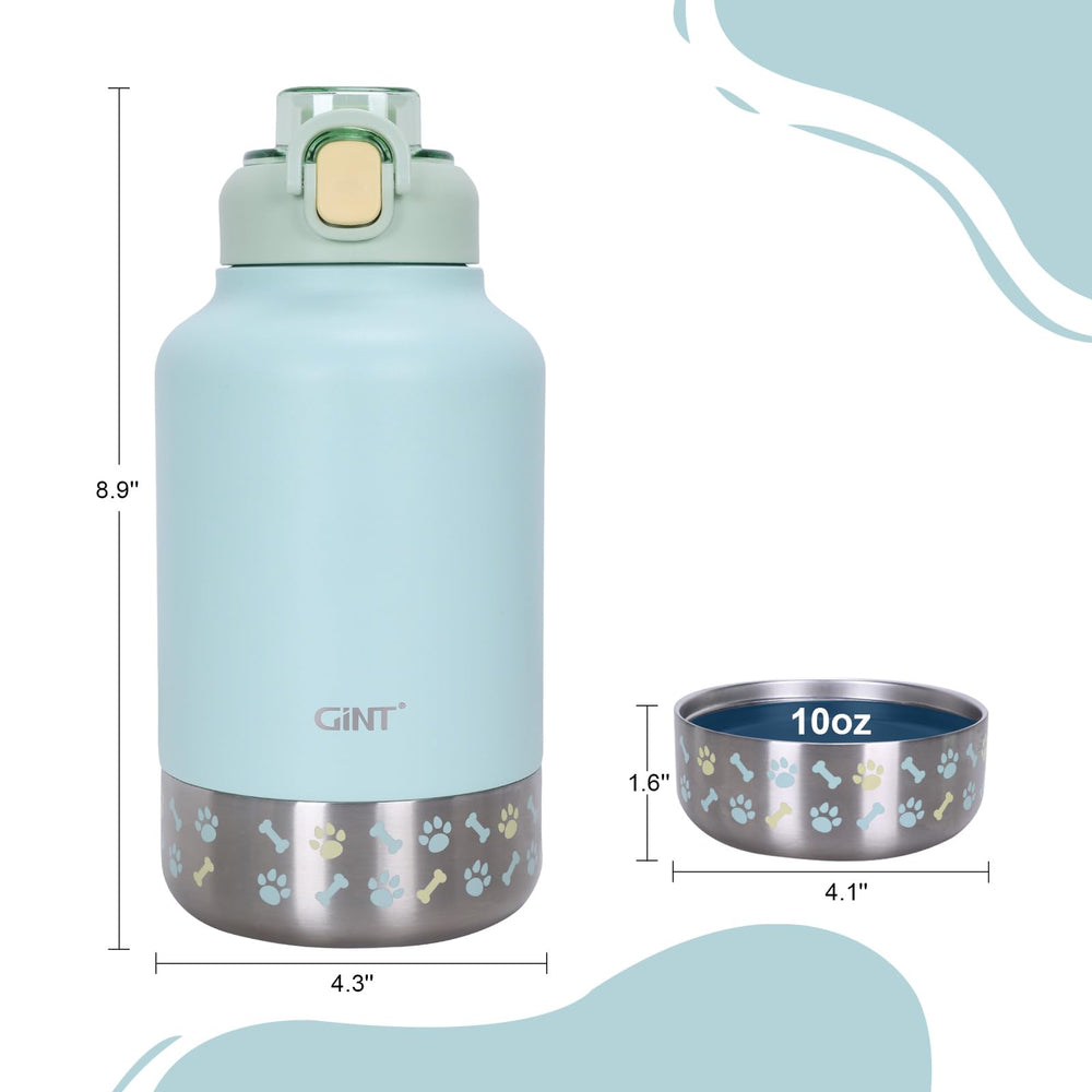 GiNT bottle with carrying case for hands-free travel