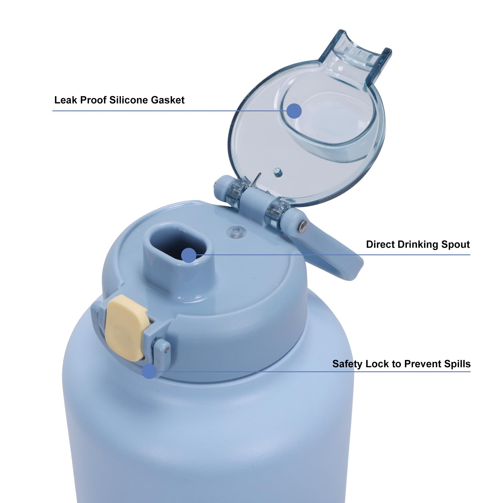 GiNT safety lock prevents accidental openings during outdoor use.