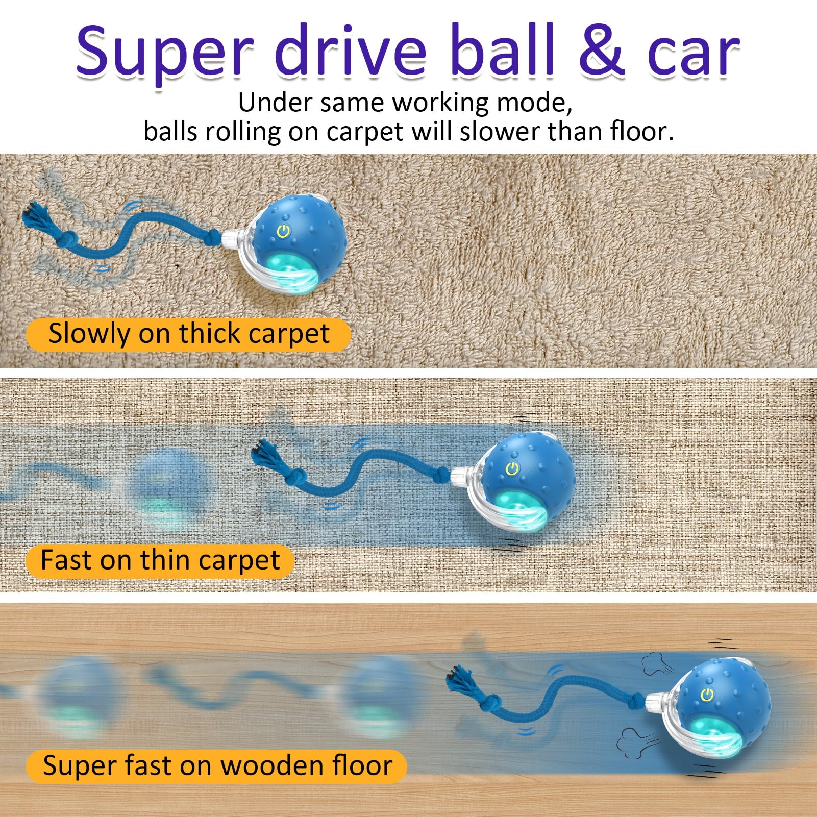 Giociv cat toy ball chirping sounds to attract indoor cats.