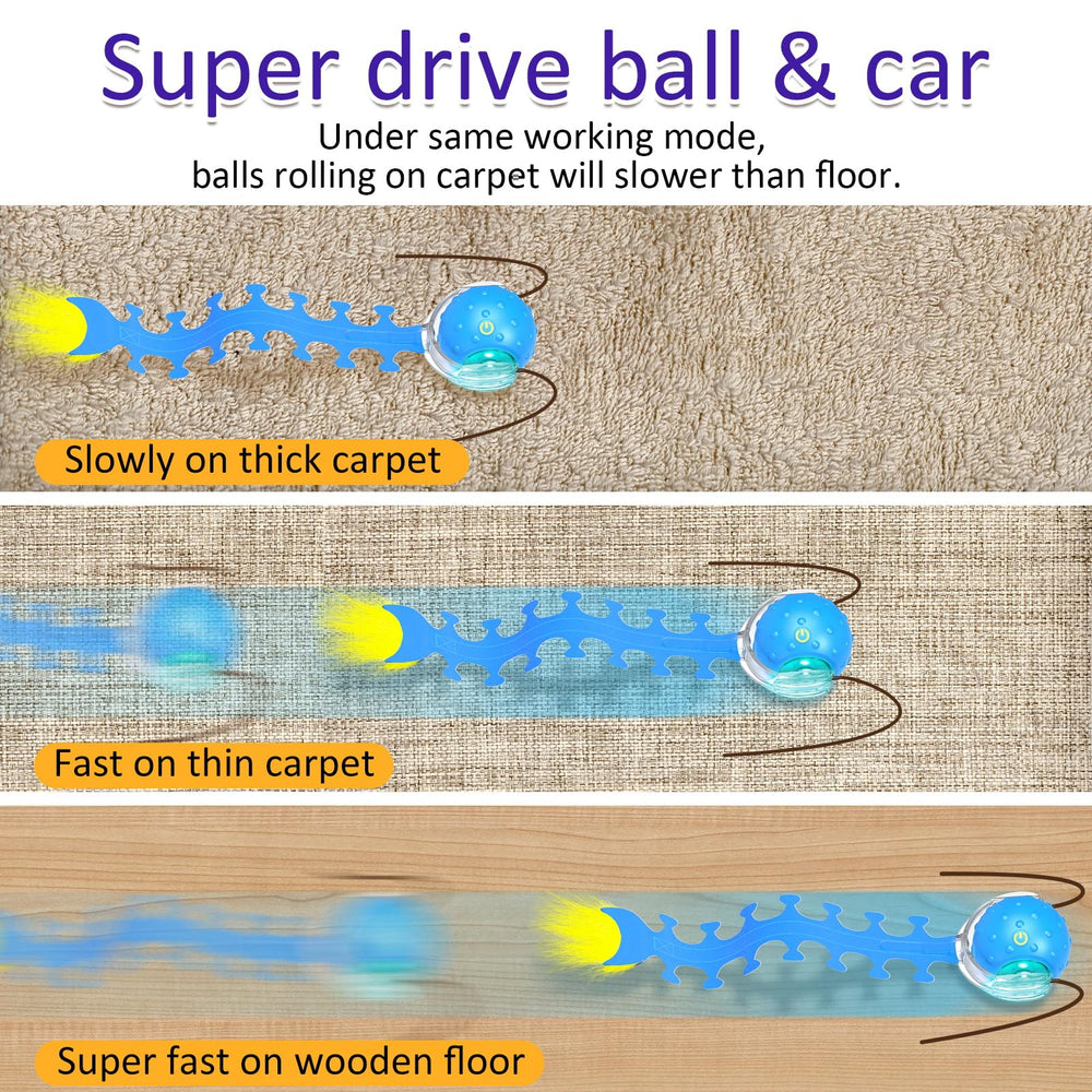 Giociv chirping cat toy activates cats with bird sounds.