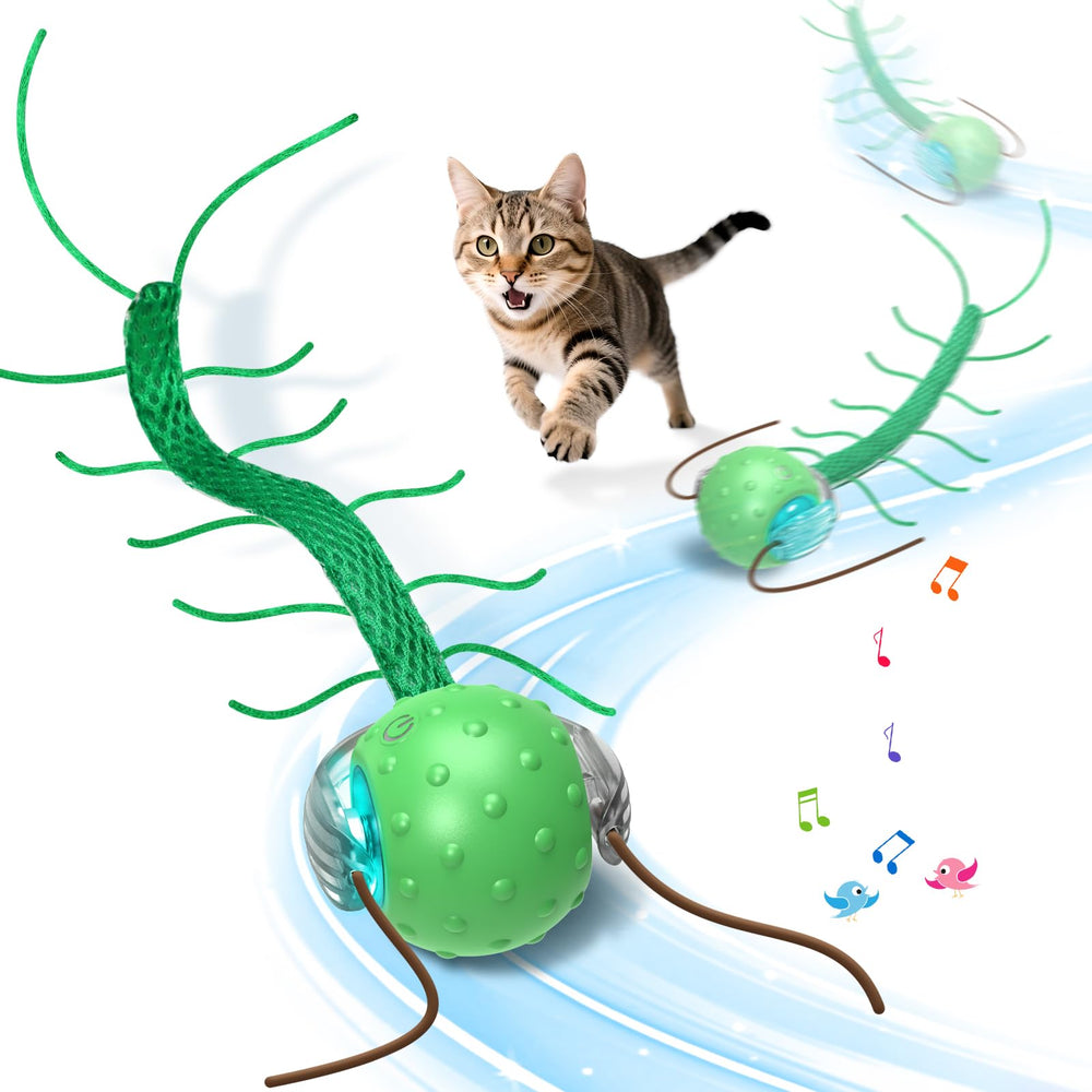 Giociv centipede-motion cat toy with chirping and lights for engaging play