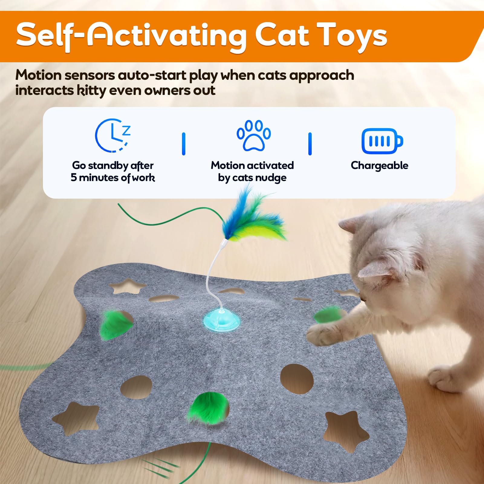 Giociv peek-a-boo felt cover adds hidden surprises for extra chase.