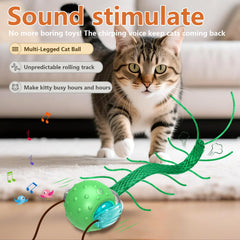 Giociv smart motion-activated cat ball starts rolling when touched