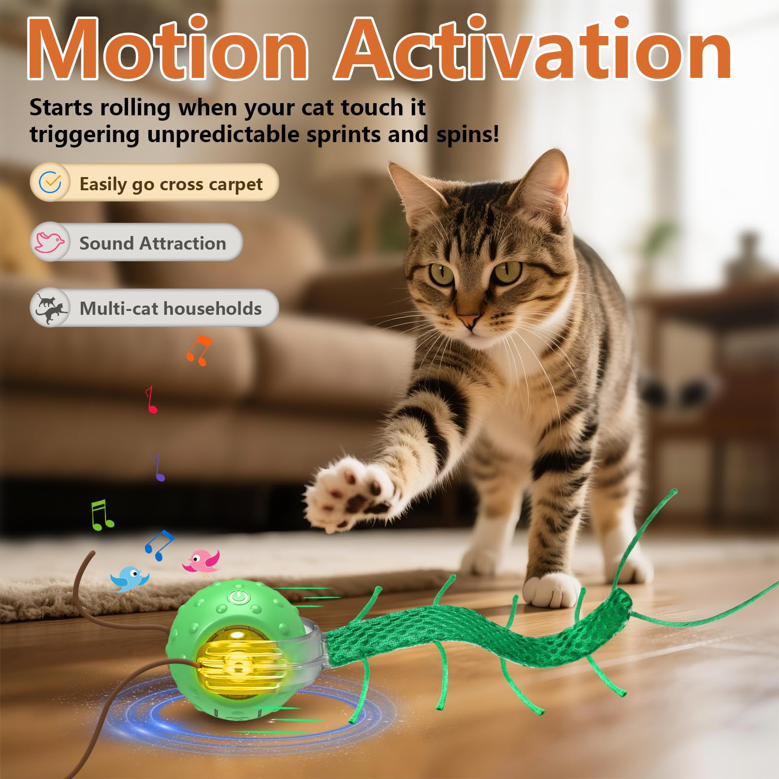 Giociv three-play-modes for matching your cat energy level