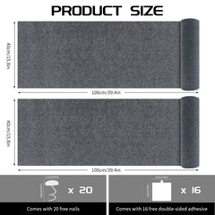 Giomre cat scratch mat shows easy trim for custom configurations.