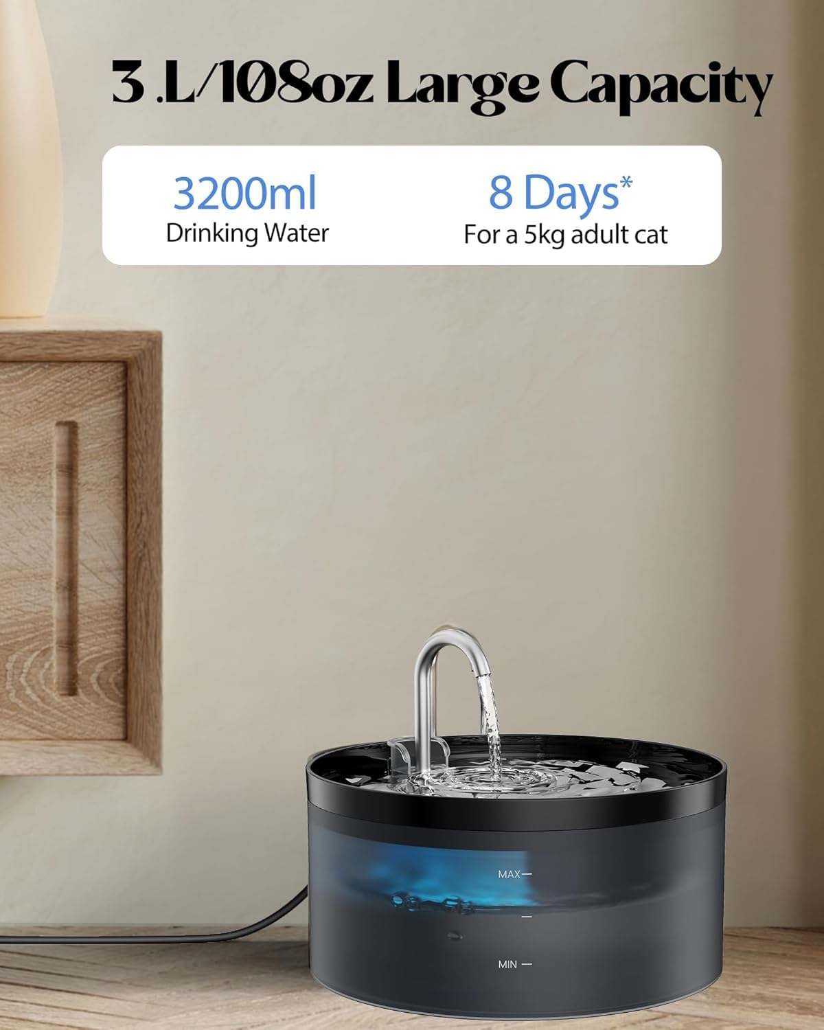 GIOTOHUN filtration system reduces impurities and odors for cleaner water.