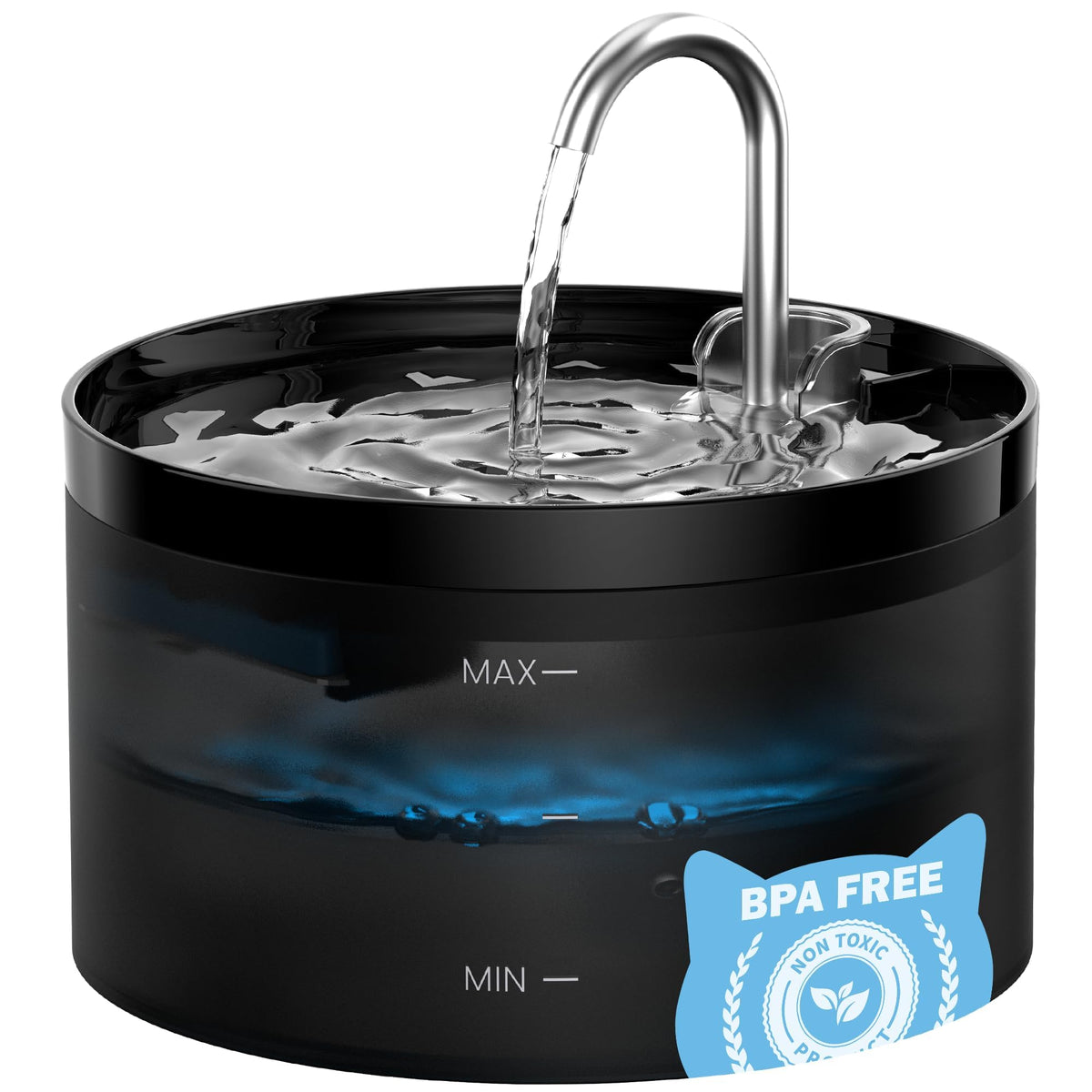 GIOTOHUN cat water fountain 2L capacity reduces refills