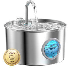 GIOTOHUN cat water fountain 74oz capacity supports steady hydration.