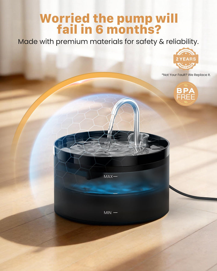 GIOTOHUN fountain with removable parts simplifies cleaning