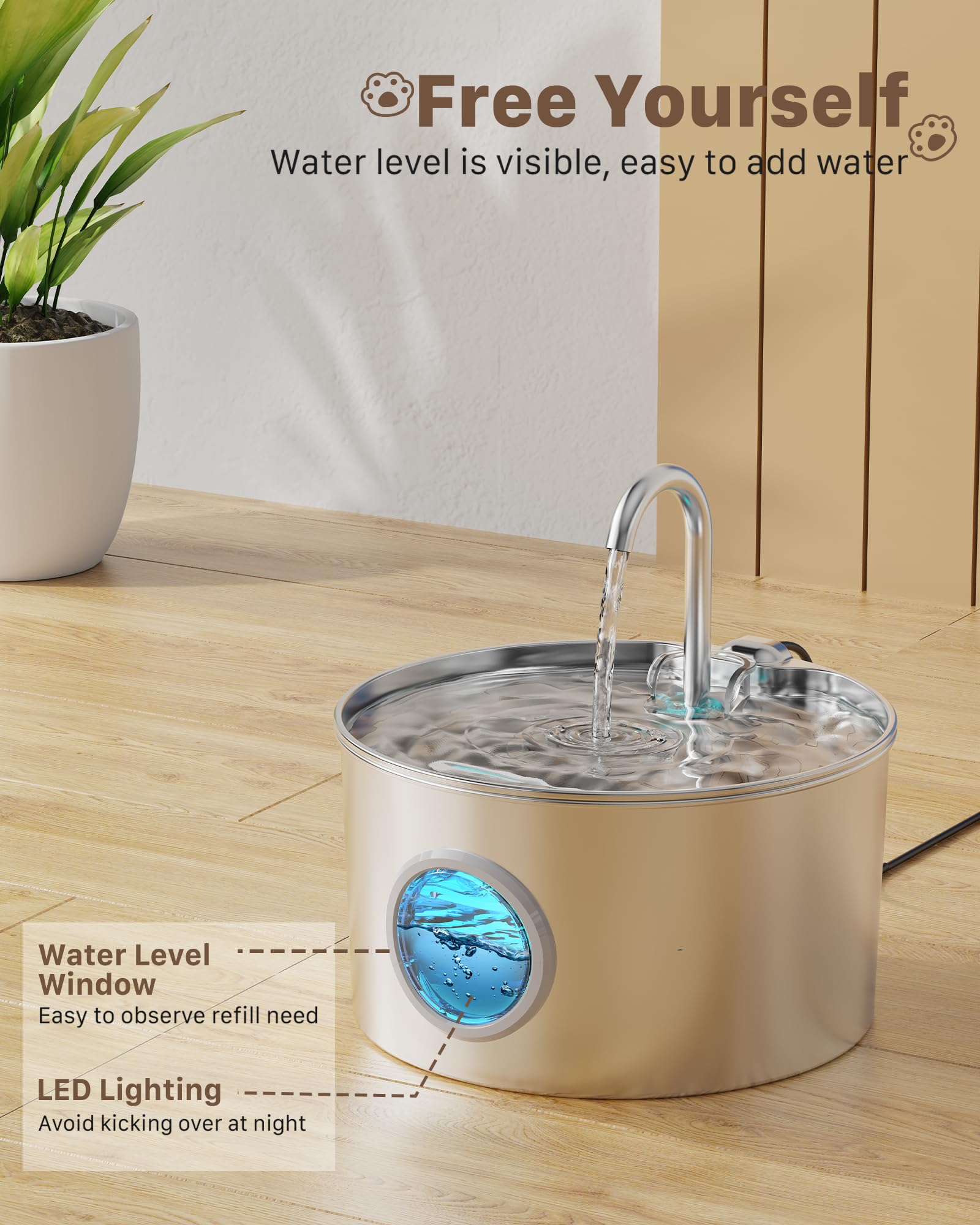 GIOTOHUN quiet water pump keeps nights peaceful.
