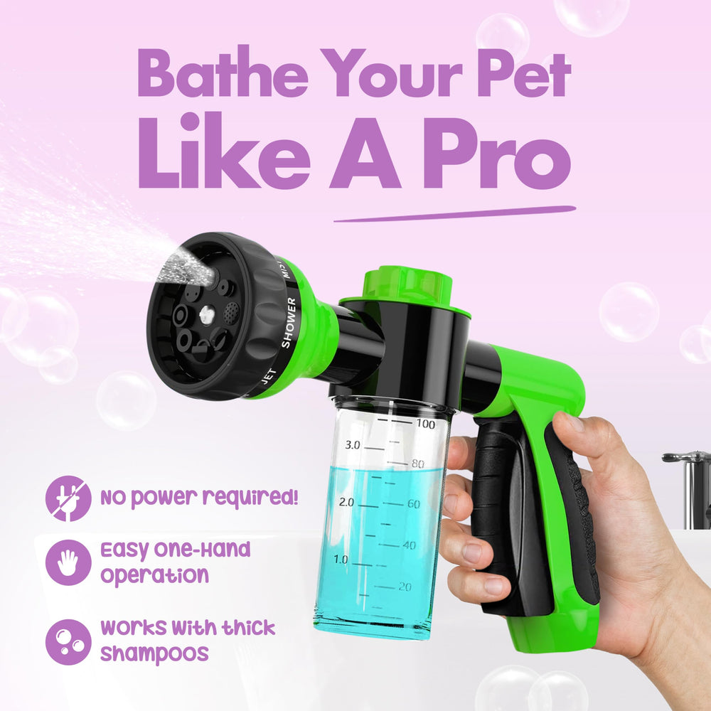 Girl With The Dogs adjustable spray settings for grooming.