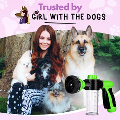Girl With The Dogs dog bath time ease setup image.