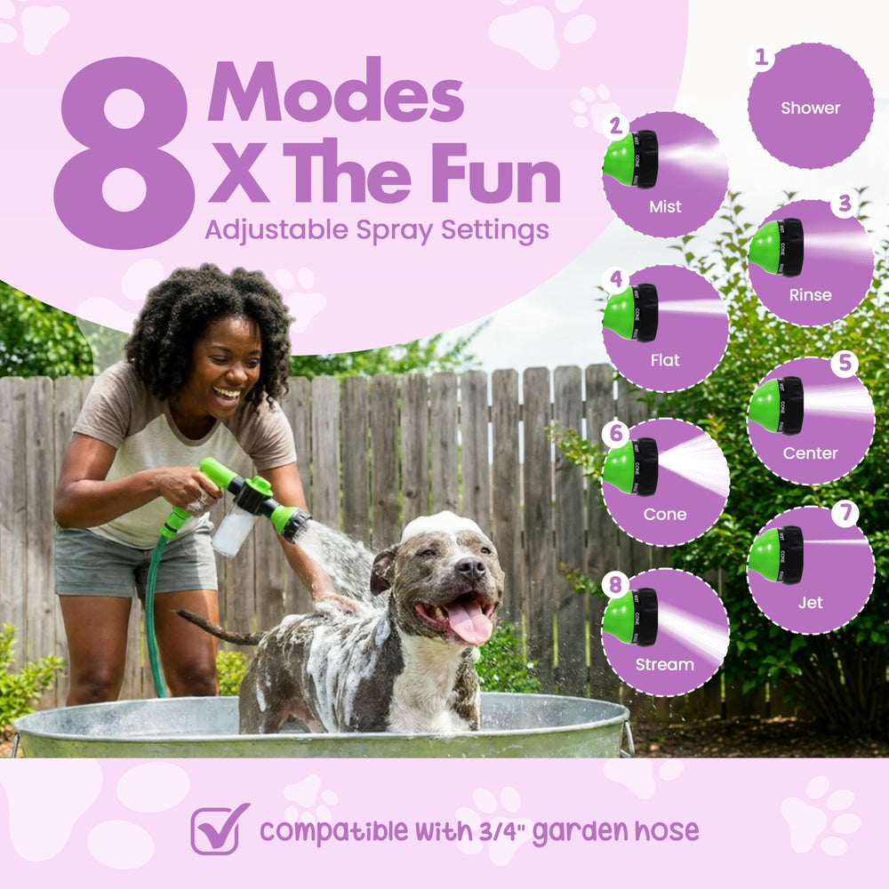 Girl With The Dogs multi-purpose garden nozzle for home tasks.