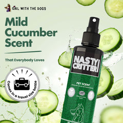 Girl With The Dogs NASTY CRITTER bottle-close view highlights coat refresh and odor control.