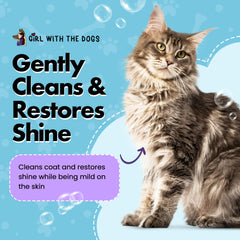 Girl With The Dogs Pure Fur! coat care image emphasizing a soft, healthy-looking fur finish.