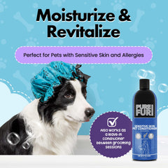 Pure Fur coconut oil ingredient emphasizes fur softness and grooming comfort.