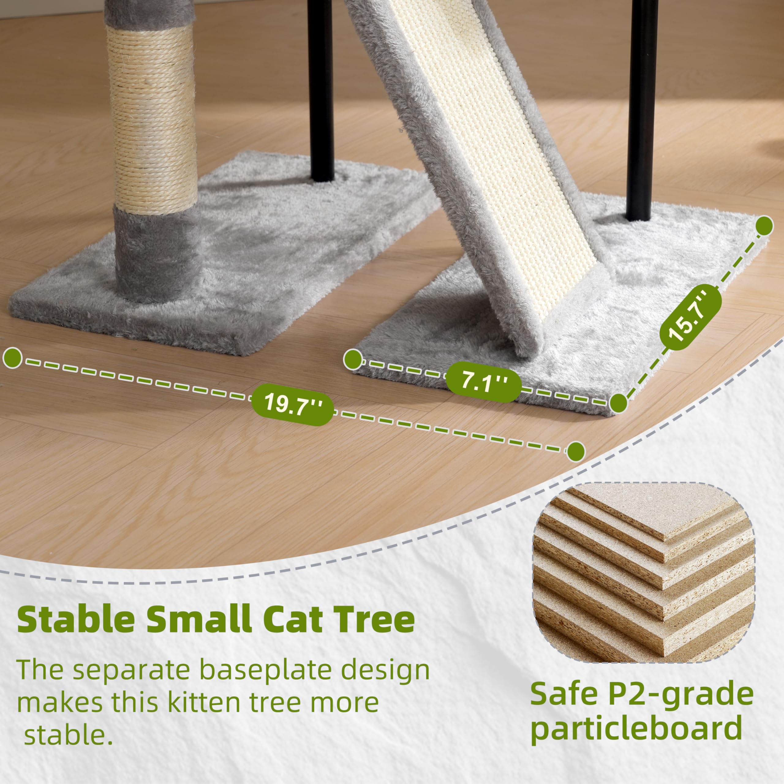 Gitelsnour anti tip base adds stability for confident exploration.