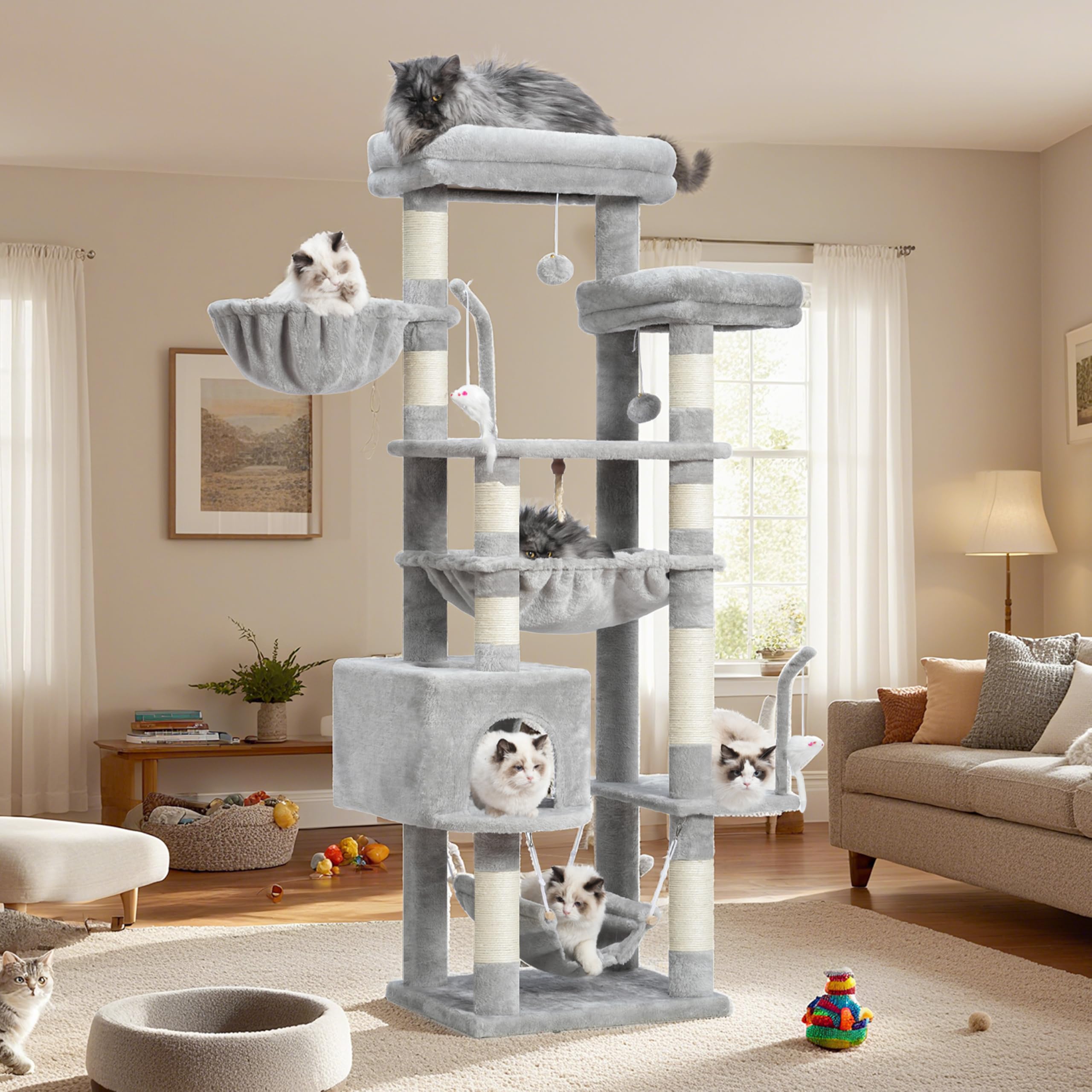Gitelsnour cat tree comes with clear assembly instructions