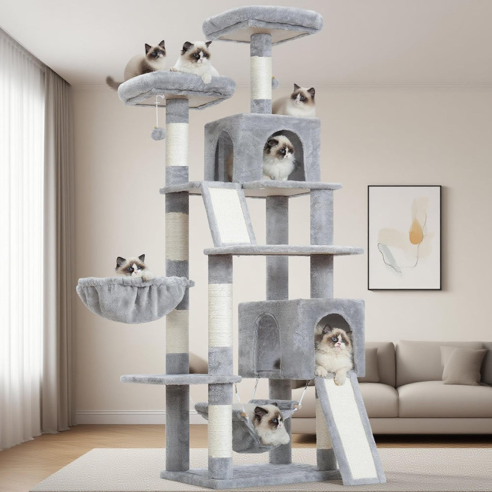 Gitelsnour cat tree base and structure provide a stable foundation for active indoor cats.