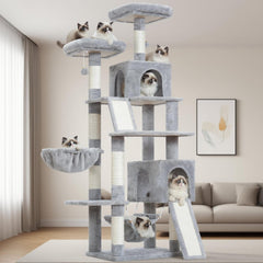 Gitelsnour cat tree base and structure provide a stable foundation for active indoor cats.