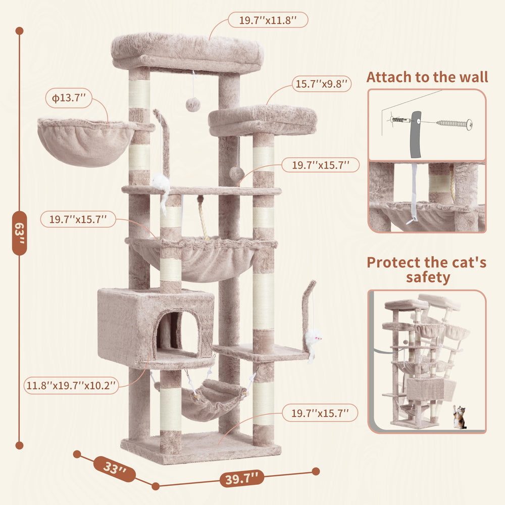Gitelsnour cat tree cat teaser to encourage interactive activity