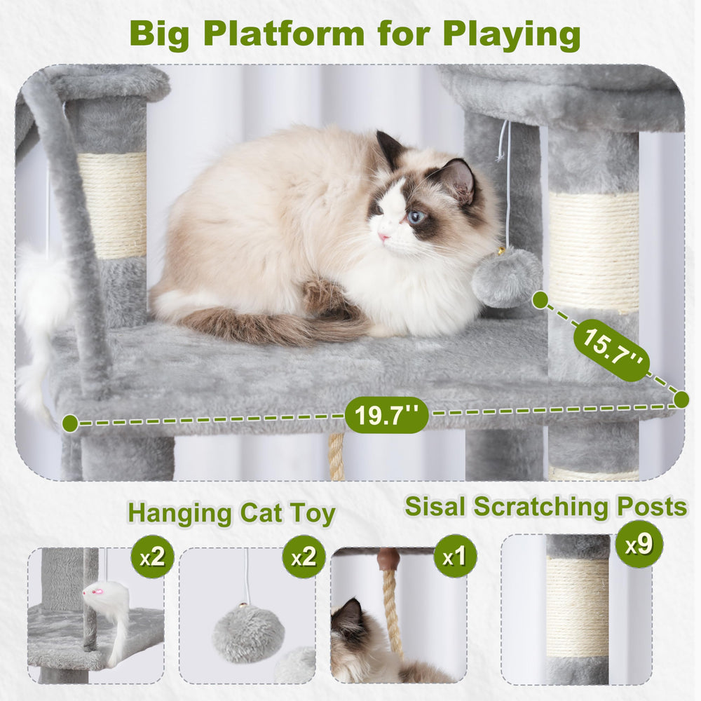 Gitelsnour condo with sisal posts supports scratching and climbing