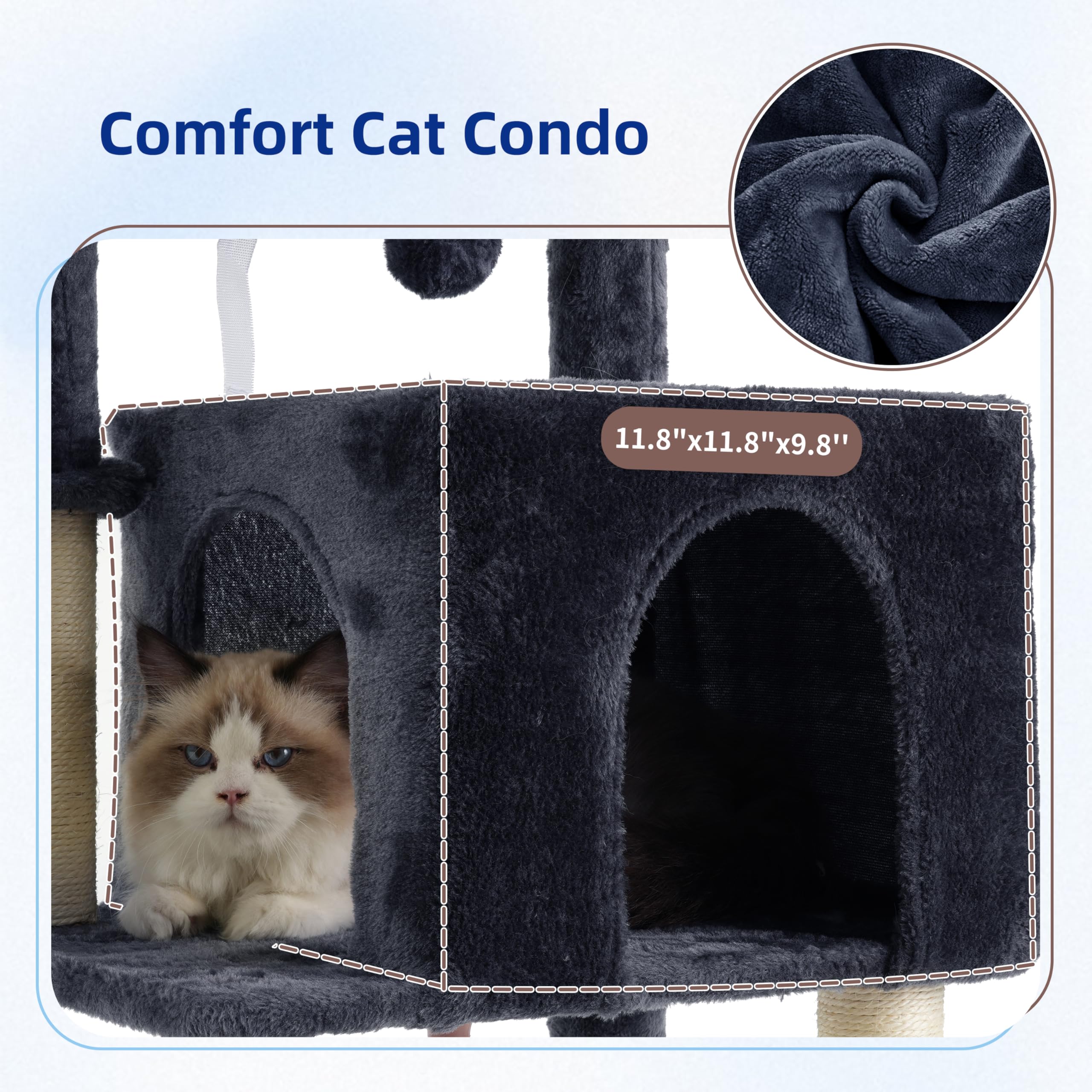 Gitelsnour hanging basket offers a secure resting spot during play.