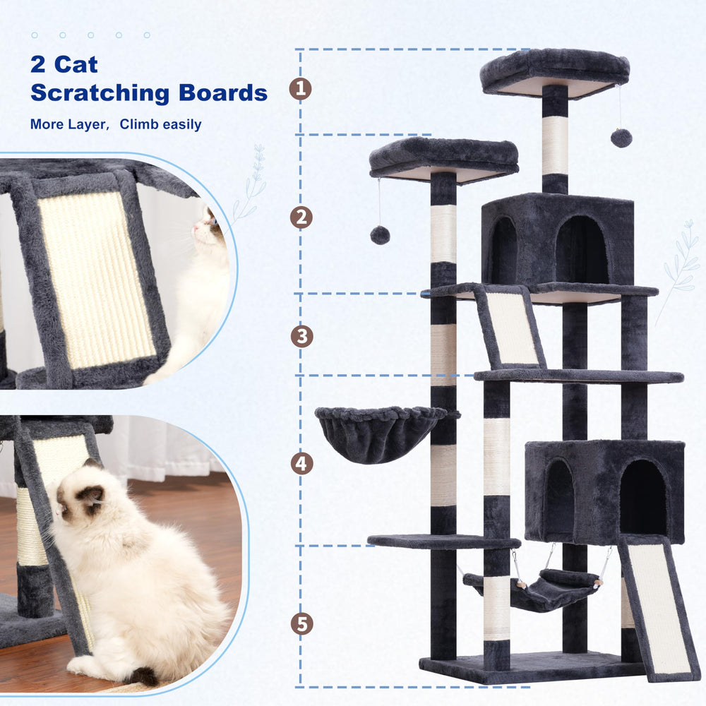 Gitelsnour cat tree layers offer distinct perches for climbing and observing.