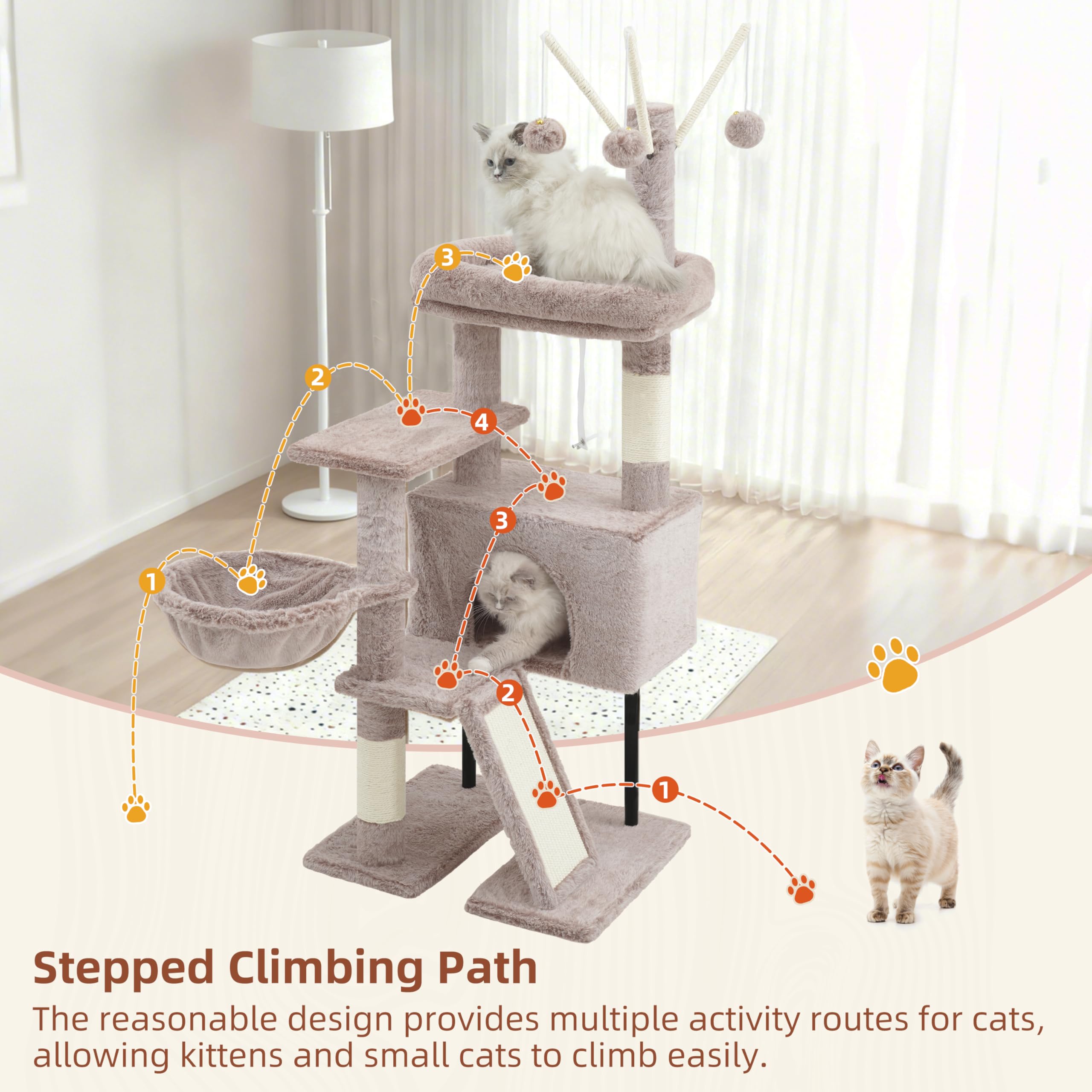 Gitelsnour plush cat house provides soft resting space with secure inner ring