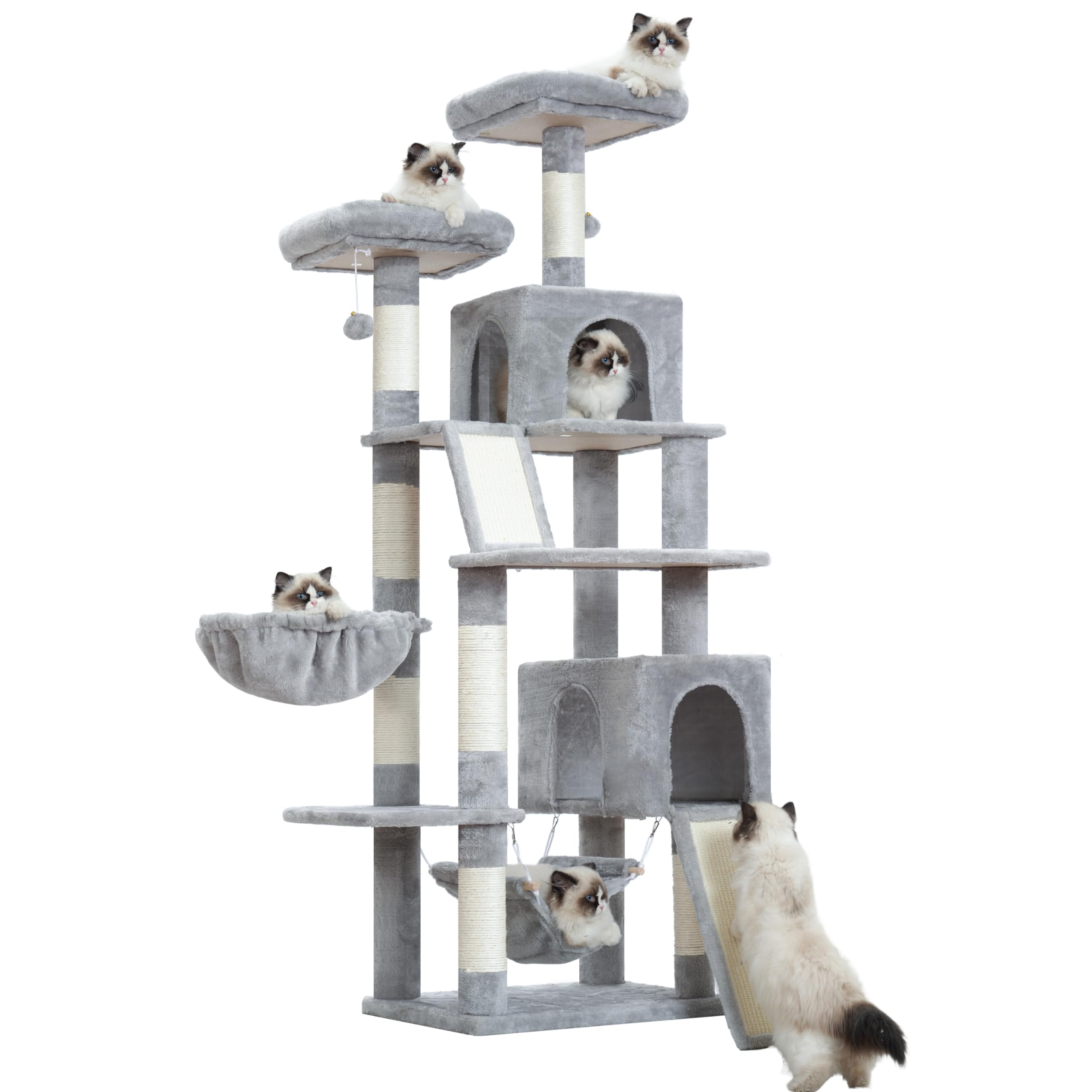 Gitelsnour cat tree large dimensions support big cats with confidence.