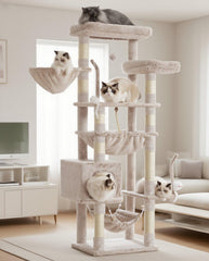 Gitelsnour cat tree top perches for elevated lounging and observation
