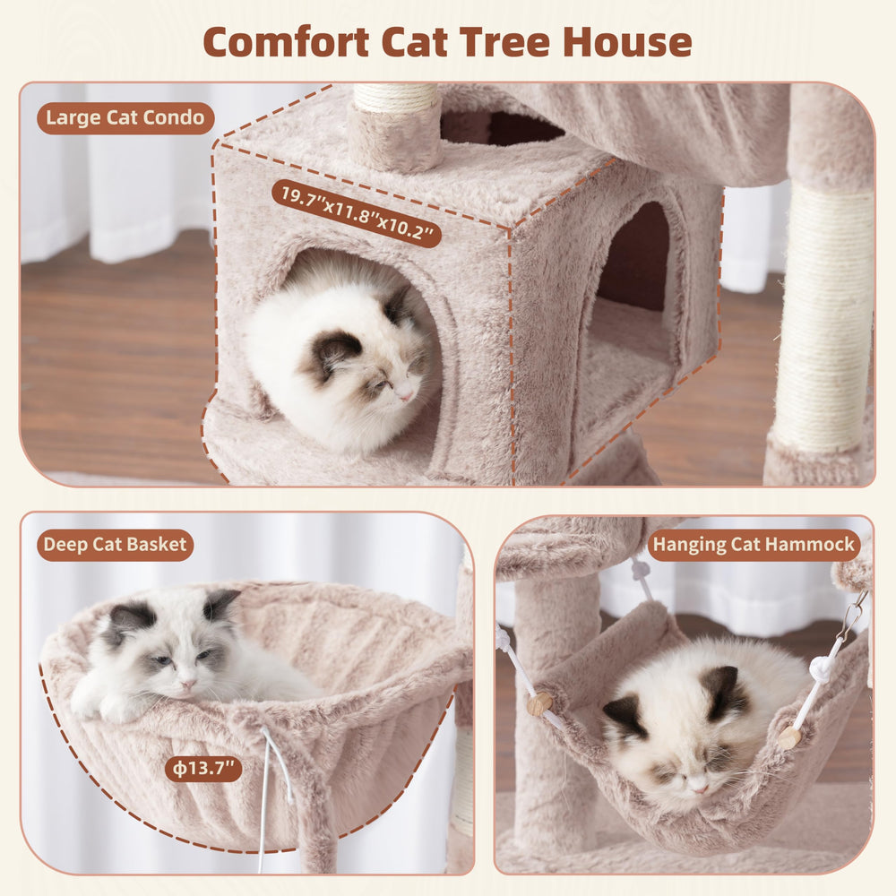 Gitelsnour cat tree toy ball to spark play and curiosity