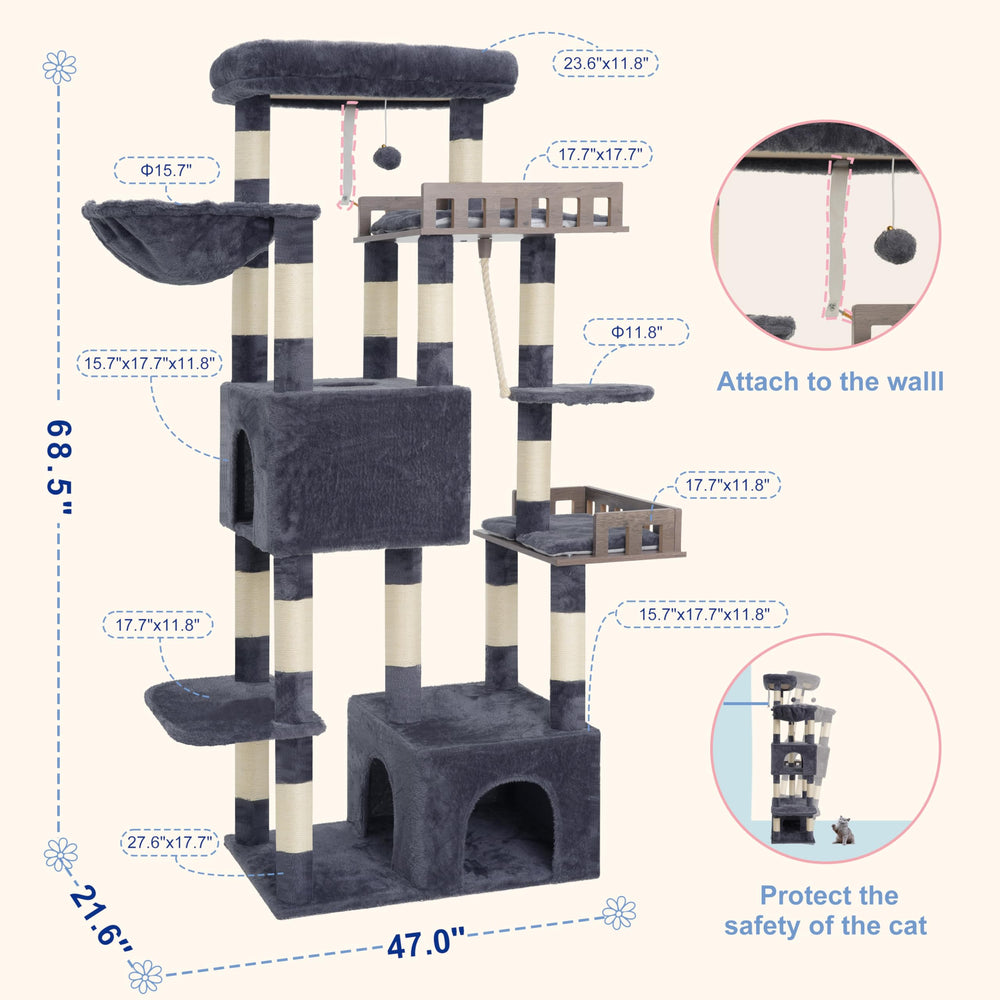 Gitelsnour anti-tipping strap helps stabilize the unit against wall movement.