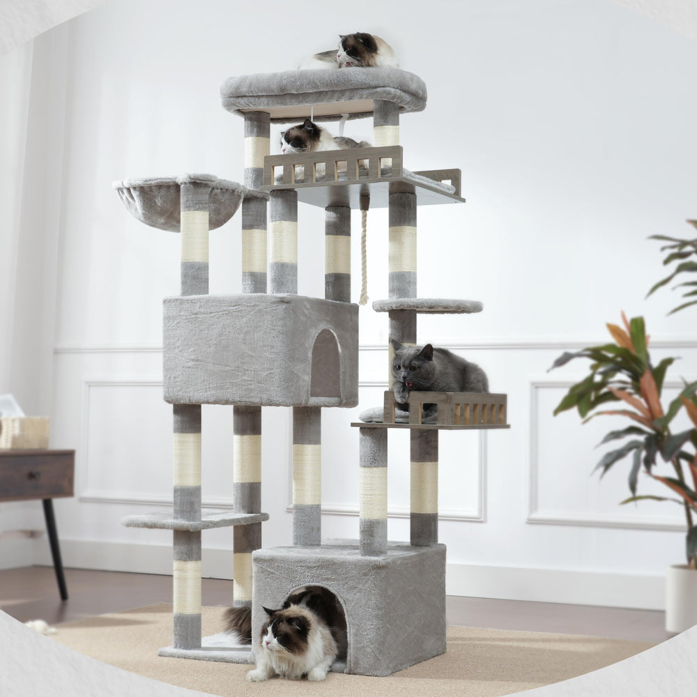 Gitelsnour Maine Coon Cat Tree cushions for comfortable rests.