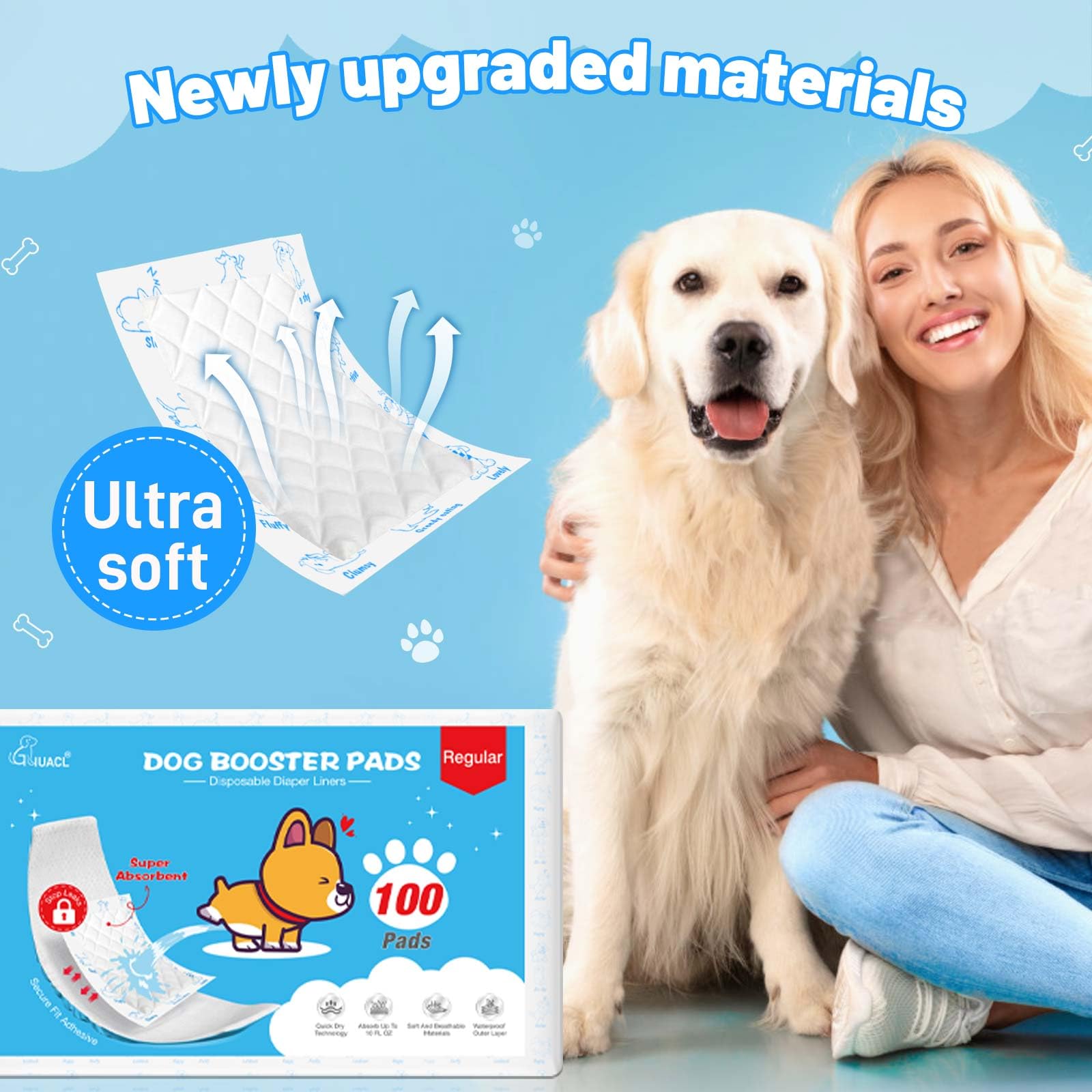GIUACL disposable booster pad for mess-free diaper changes during travel