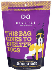 GivePet Doghouse Rock bacon treats bag - grain-free rewards for dog training.