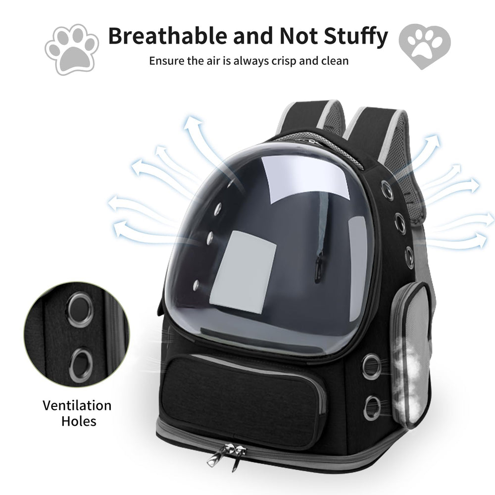 GixDix breathable mesh design ensures steady airflow for pet comfort on long trips.