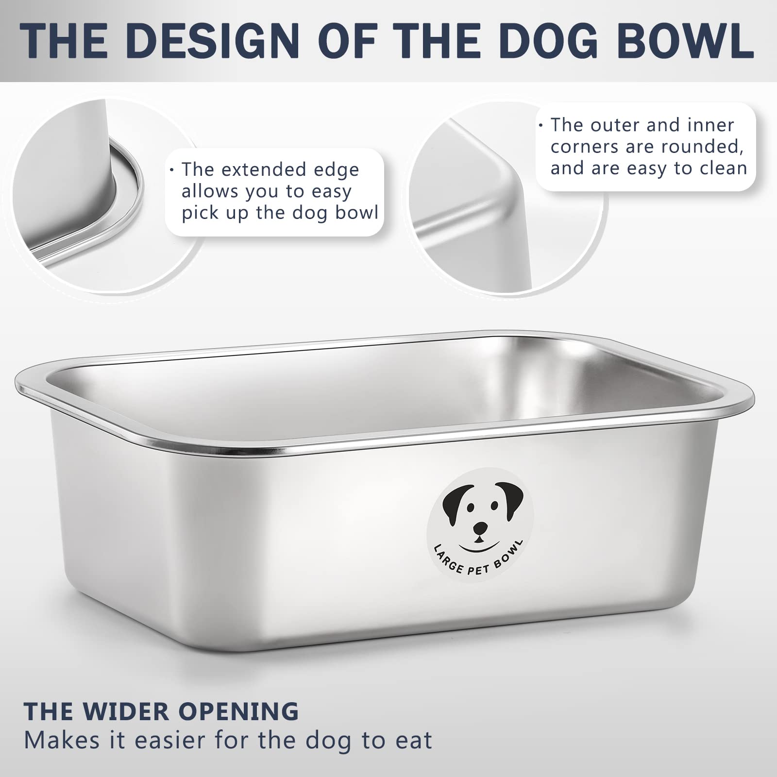 GIXSEGIE bottom diameter 22 cm offers stable footprint for heavy pets.
