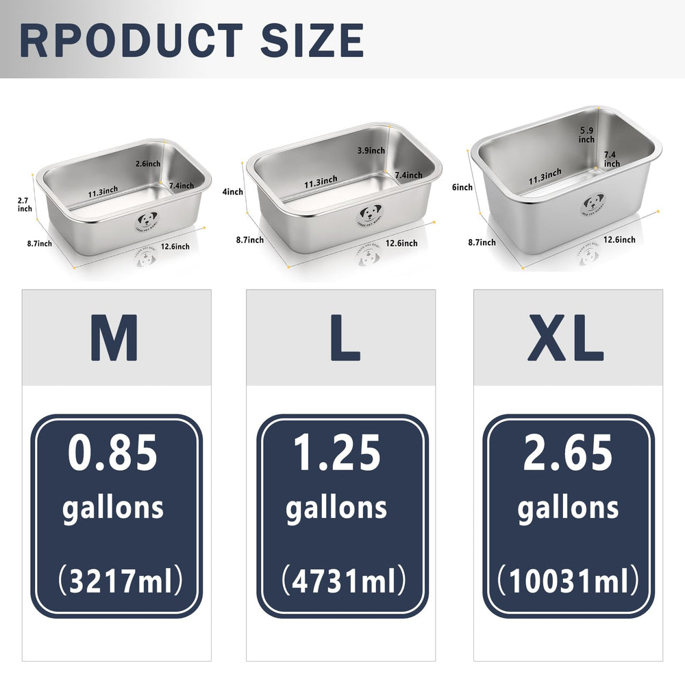 GIXSEGIE heavyweight non-slip design keeps large dog bowls steady during meals.