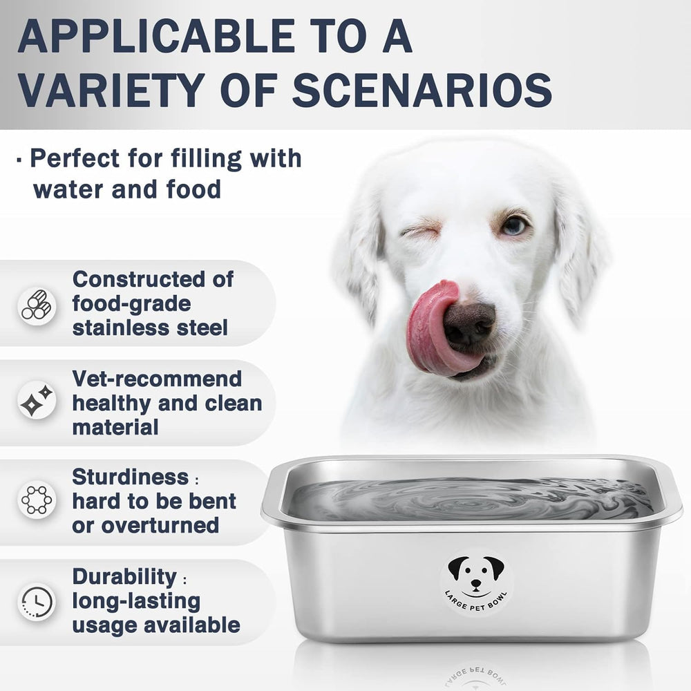 GIXSEGIE stainless steel bowl deep interior to reduce spills