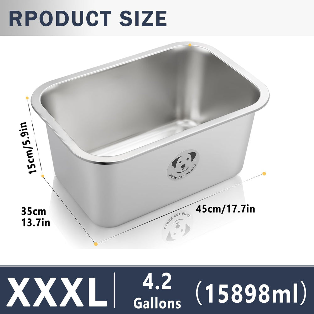 GIXSEGIE stainless steel bowl with non-slip base stays put
