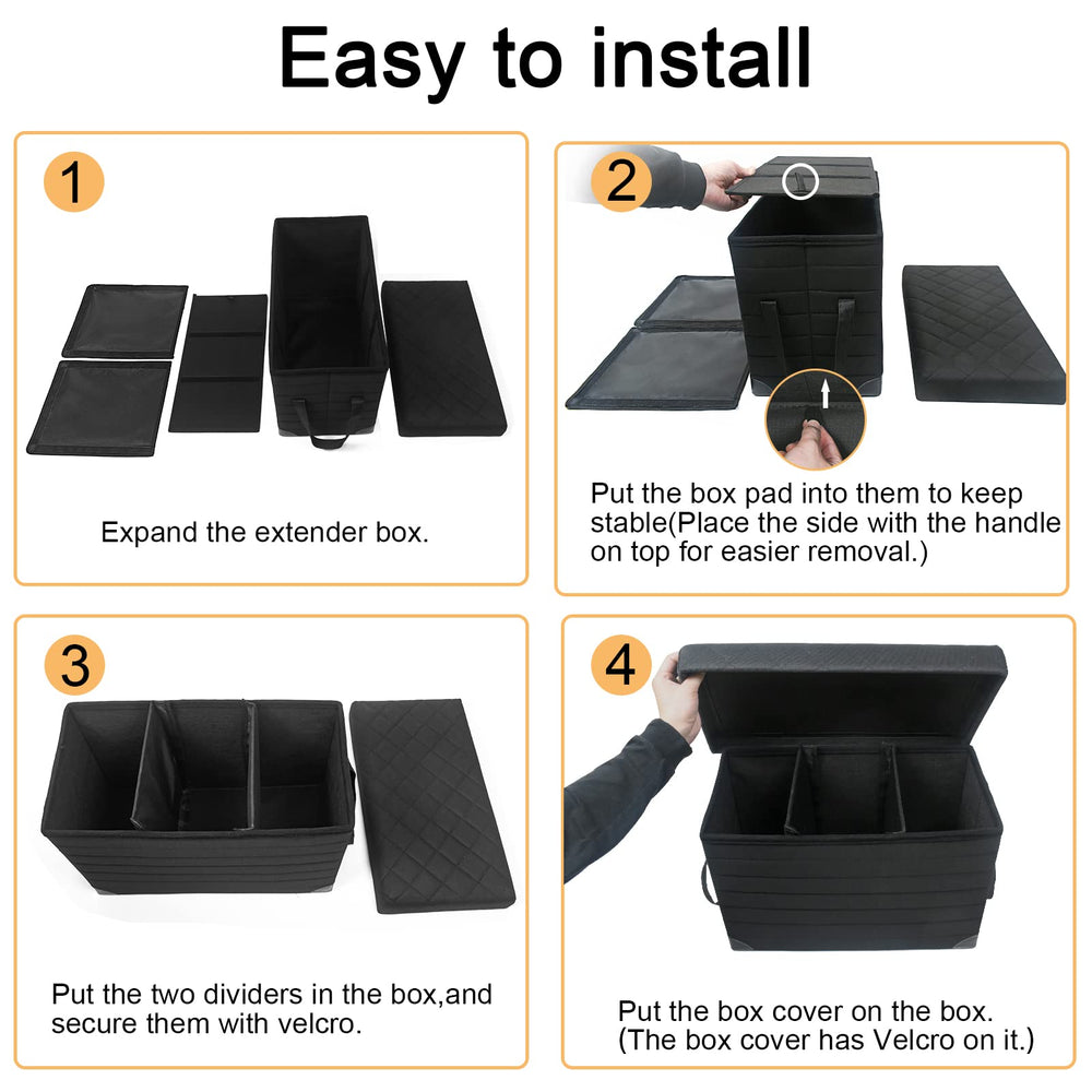 GJEASE compatible with back-seat covers for a full stretch-out area.