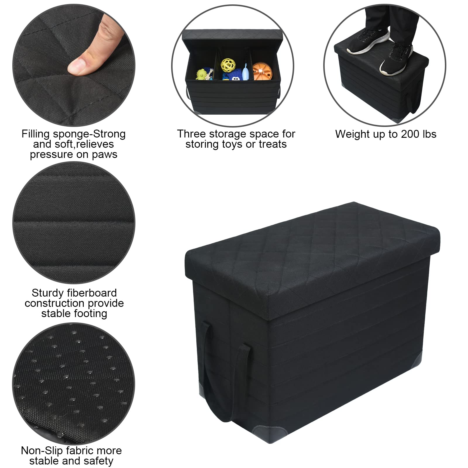 GJEASE extender features non-slip bottom to secure belongings while driving.